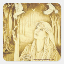 Etain Celtic Goddess stickers