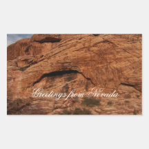 Etched by Time; Nevada Souvenir Sticker