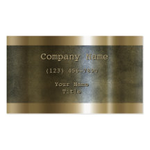 Etched Plate - Gold Business Card Template