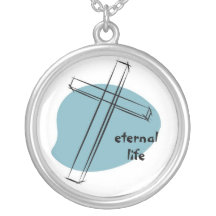 Eternal life cross neckelace jewelry