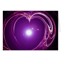 Eternal Love 'Fractal Heart' Digital Art Design Greeting Cards