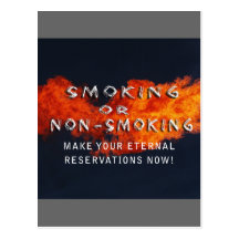 ETERNAL RESERVATIONS - SMOKING OR NON-SMOKING POSTCARDS