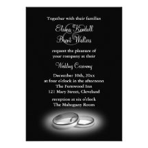 Eternity Wedding Invitation black