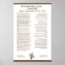 Ethan Framed Torah Portion Print