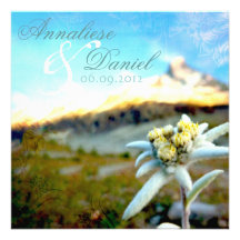 Ethereal Edelweiss Wedding Invitation