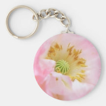 Ethereal Pink Poppy Key Chains