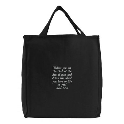 Eucharist Catholic Embroidered Bags