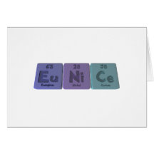 Eunice  as Europium Nickel Cerium Greeting Card