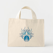 Euphonium Skull Tote Bags