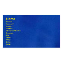 Euro Blue Profile Card Business Card