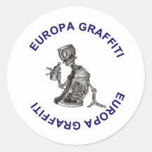 Europa graffiti sticker