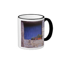 Europe, France, Cereste. A blue door adds colour Mugs