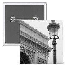 Europe, France, Paris. Arc de Triomphe and Button