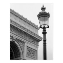 Europe, France, Paris. Arc de Triomphe and Post Card