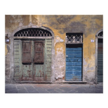 Europe, Italy, Lucca. These old doors add Art Photo