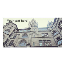 European architecture custom photo card