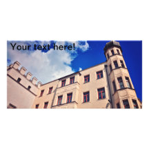European architecture custom photo card
