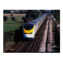 Eurostar passenger train post cards