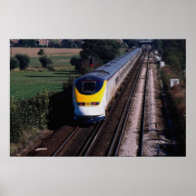 Eurostar passenger train print