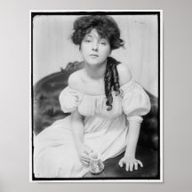 Evelyn Nesbitt about 1900 Poster