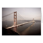 Evening at the Golden Gate Bridge greeting card