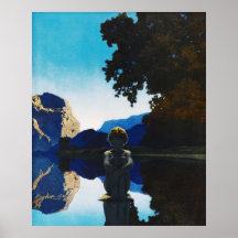 Evening, by Maxfield Parrish Posters