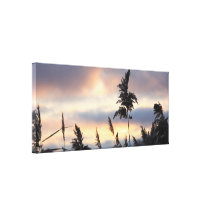 Evening colours canvas print
