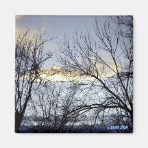 Evening Sky Fridge Magnet