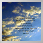 Evening Sky-with Empowerment Quote Print