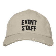 Event Staff Hat Embroidered Baseball Caps