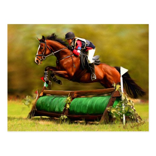 Eventer - Horse Art Post Card