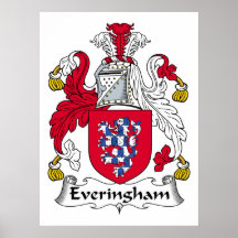 Everingham Family Crest Print