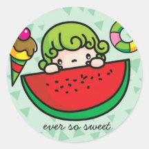 eversosweet copy, ever so sweet round sticker