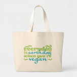 Every Day is Earth Day Vegan Tote Bag