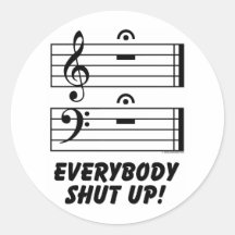 Everybody Shut Up! Stickers