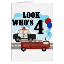 Everyday Heroes 4th Birthday Card