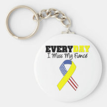 Everyday I Miss My Fiancé Military Key Chains