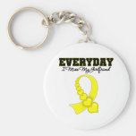 Everyday I Miss My Girlfriend Military Key Chains