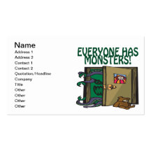 Everyone Has Monsters Business Card Templates