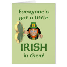Everyone's got a little Irish Cards