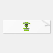 Evil Alien Hockey Coach Bumper Stickers
