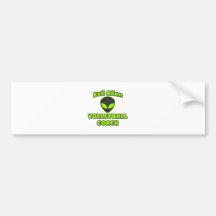 Evil Alien Volleyball Coach Bumper Stickers