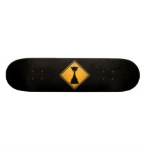 Evil Cat Warning Sign Skate Decks