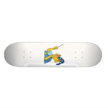 Evil Cat Witch Skateboard Deck