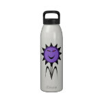 Evil Flower Kawaii Goth Halloween Water Bottle