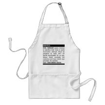 Evil Genius Ad Aprons