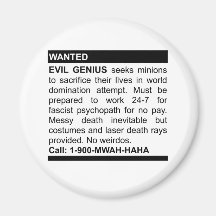 Evil Genius Ad Magnets