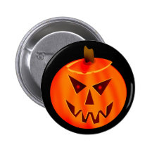 Evil Jack O Lantern Buttons