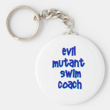 Evil Mutant Swim Coach Keychains