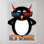 Evil Penguin™ Old School Poster